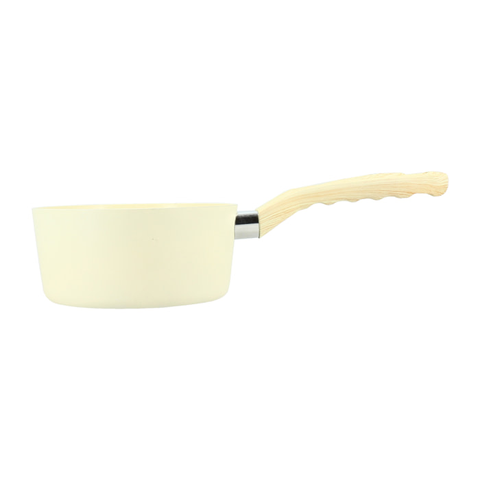 Casserole en revêtement céramique 16cm crème - tous feux COLORAMA