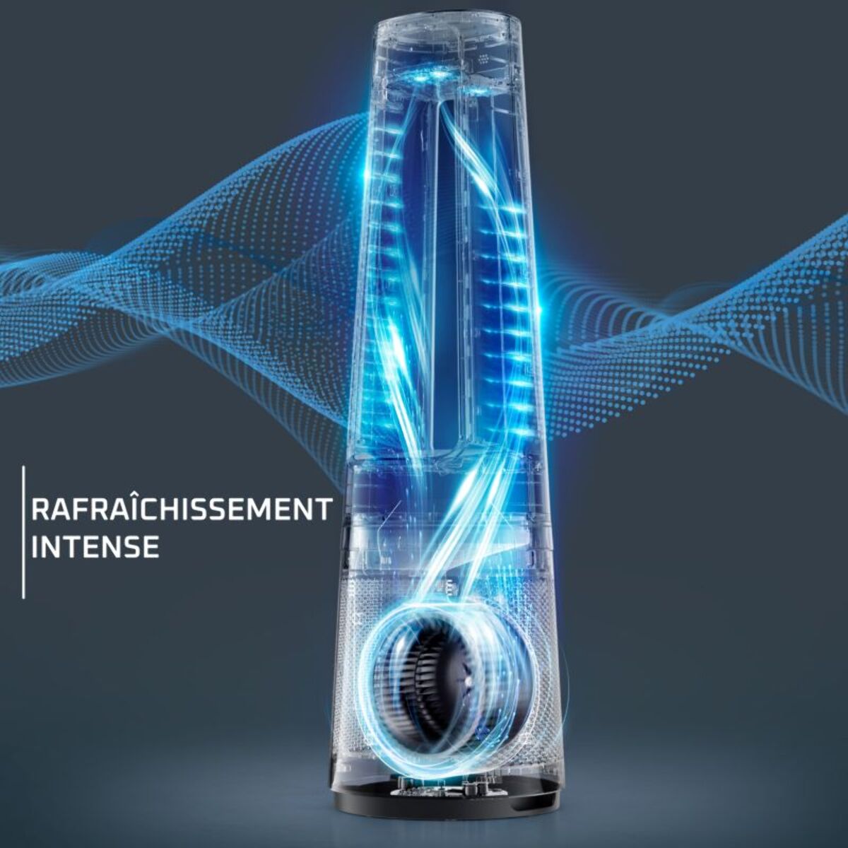 Purificateur d'air, ventilateur, humidificateur ROWENTA Eclipse 3 en 1 connect QU5072F0