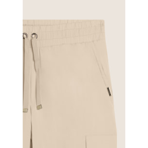 Pantaloni Cargo in Popeline elasticizzato