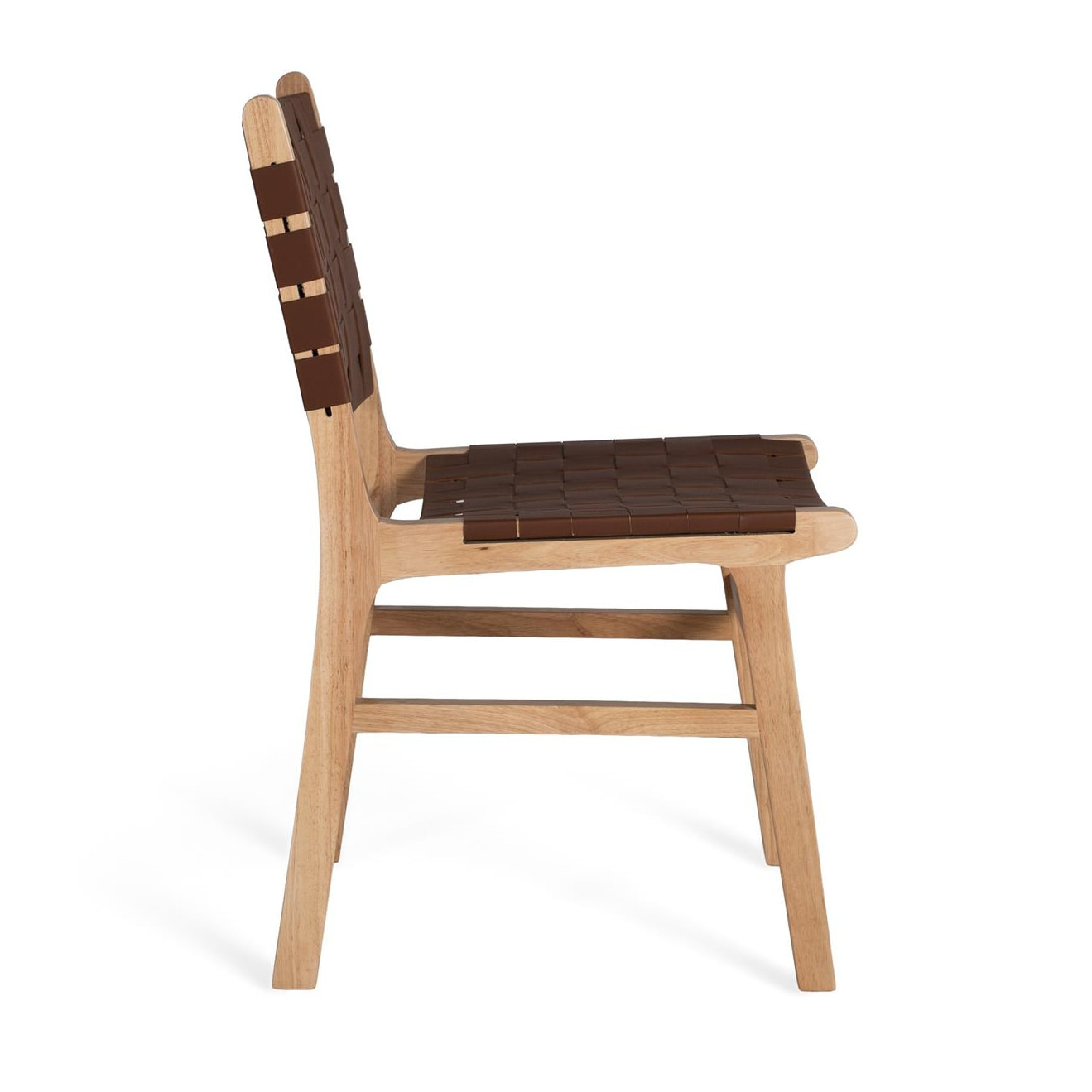Silla de Madera de Caucho 50 Cm Estilo Contemporáneo