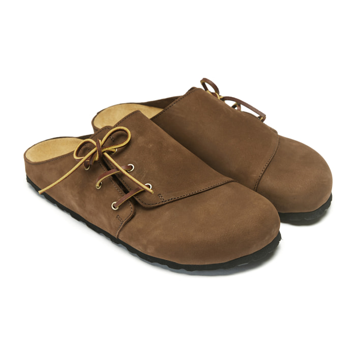 Sabot Mandèl Nubuck Testa di Moro