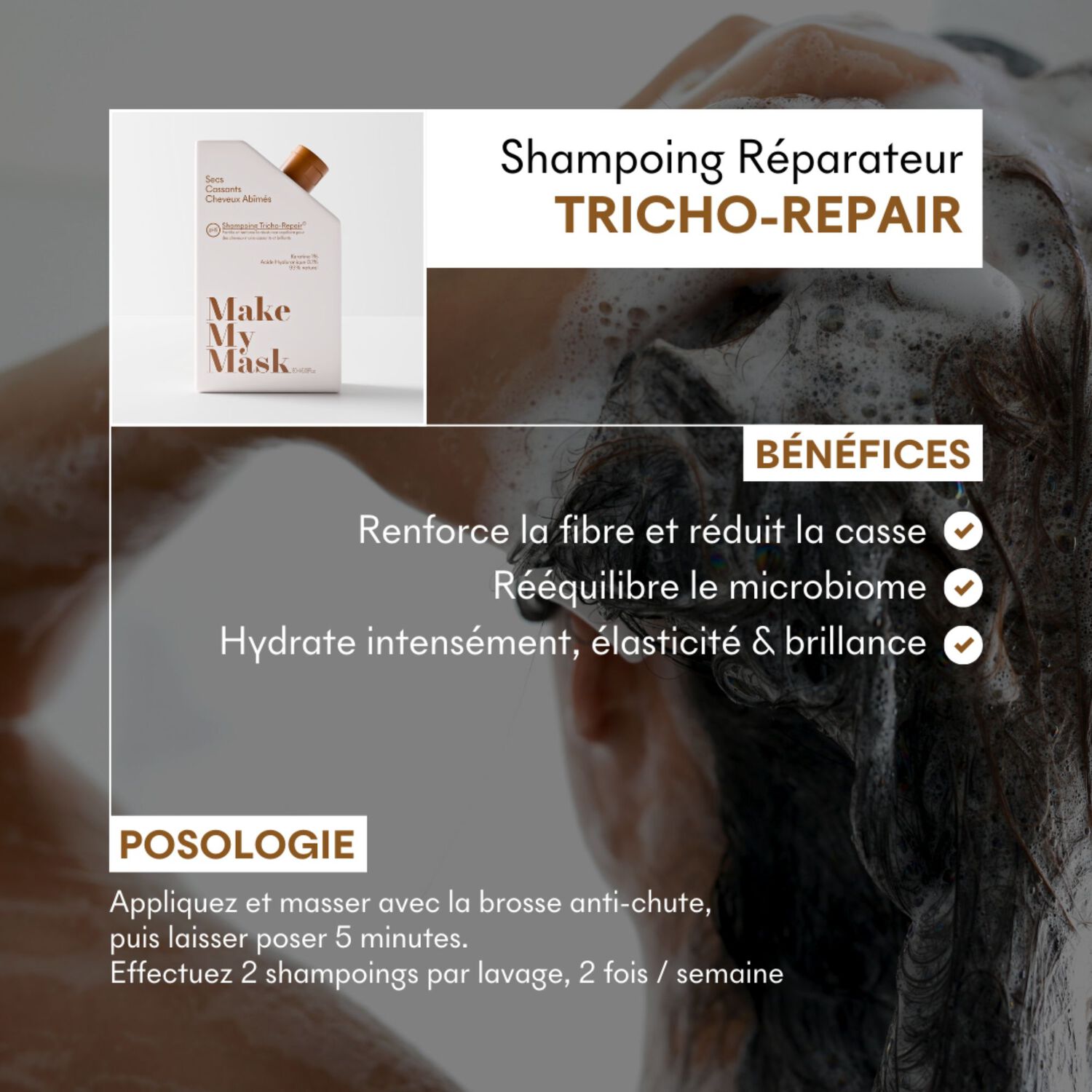 PH5 Tricho-Repair - Shampoing Réparateur 180 ml