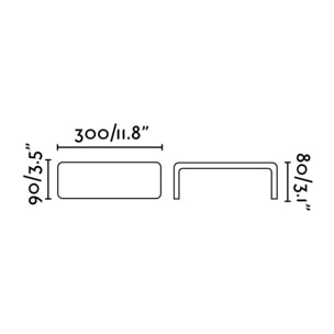 BRACKET Aplique gris oscuro