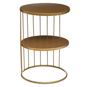 Mesita decorativa de interior Kobu Golden Table 52 cms.