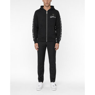 PHILIPP PLEIN Felpa con zip e cappuccio TEDDY