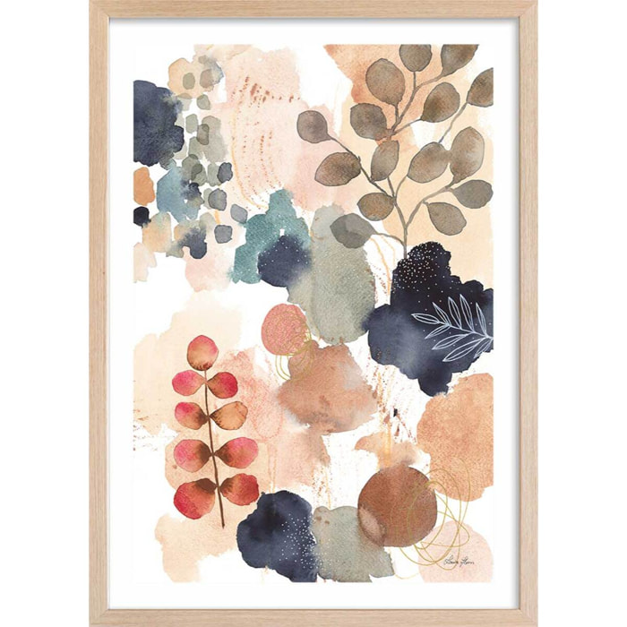 Affiche Nature et sérénité Affiche + cadre en bois - Chêne