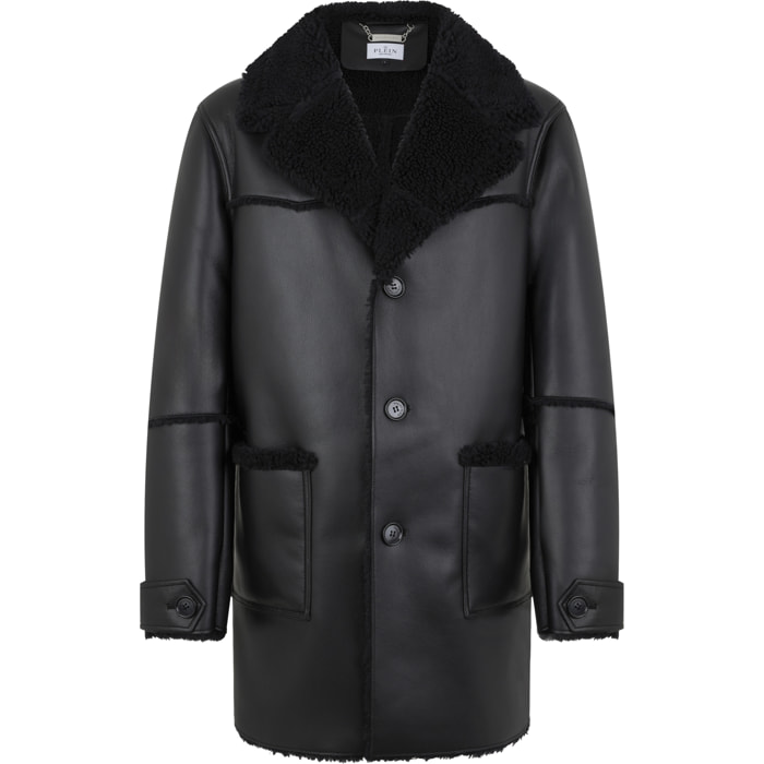 PHILIPP PLEIN Long Eco Shearling Jacket