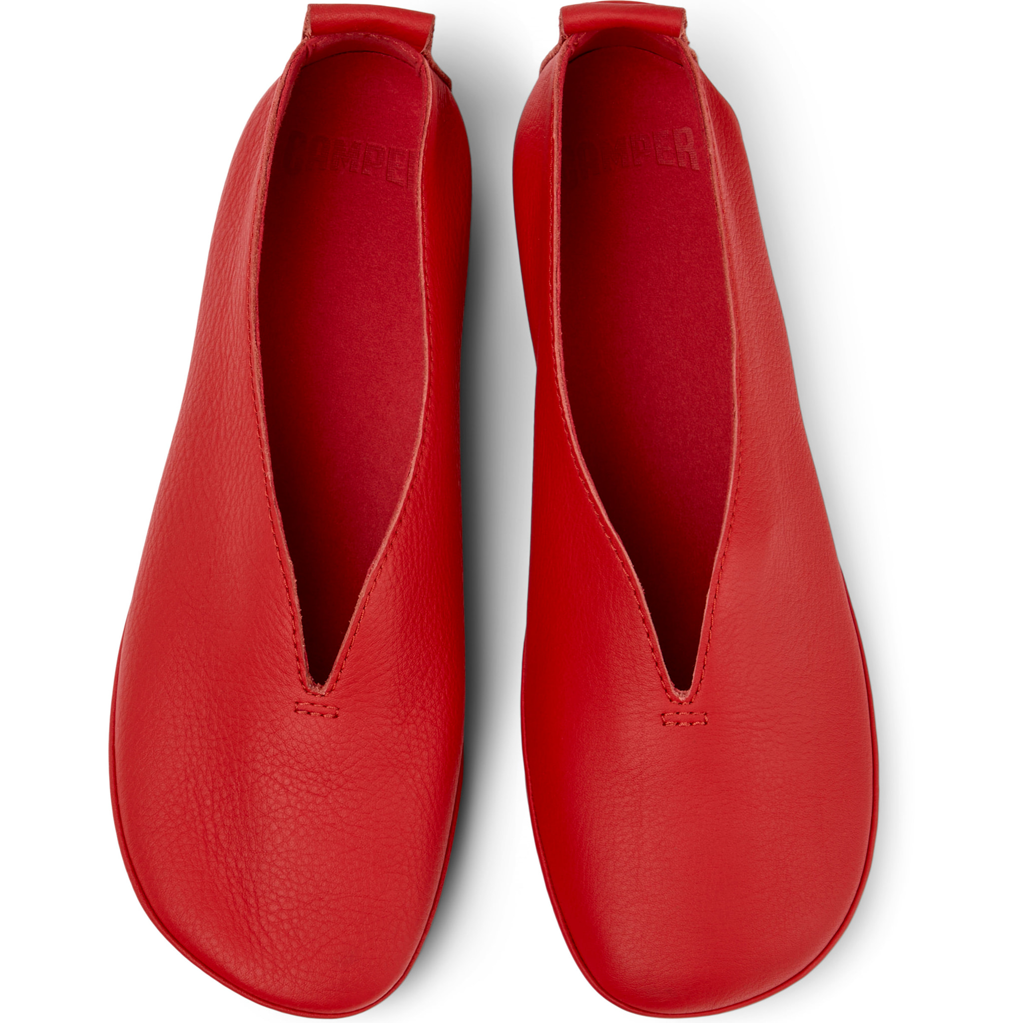 Ballerine - CAMPER Right Nina - Rosso - Pelle liscia