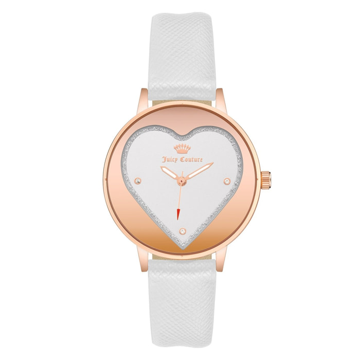 Reloj Juicy Couture JC1234RGWT Mujer Analogico Cuarzo con Correa de Polipiel