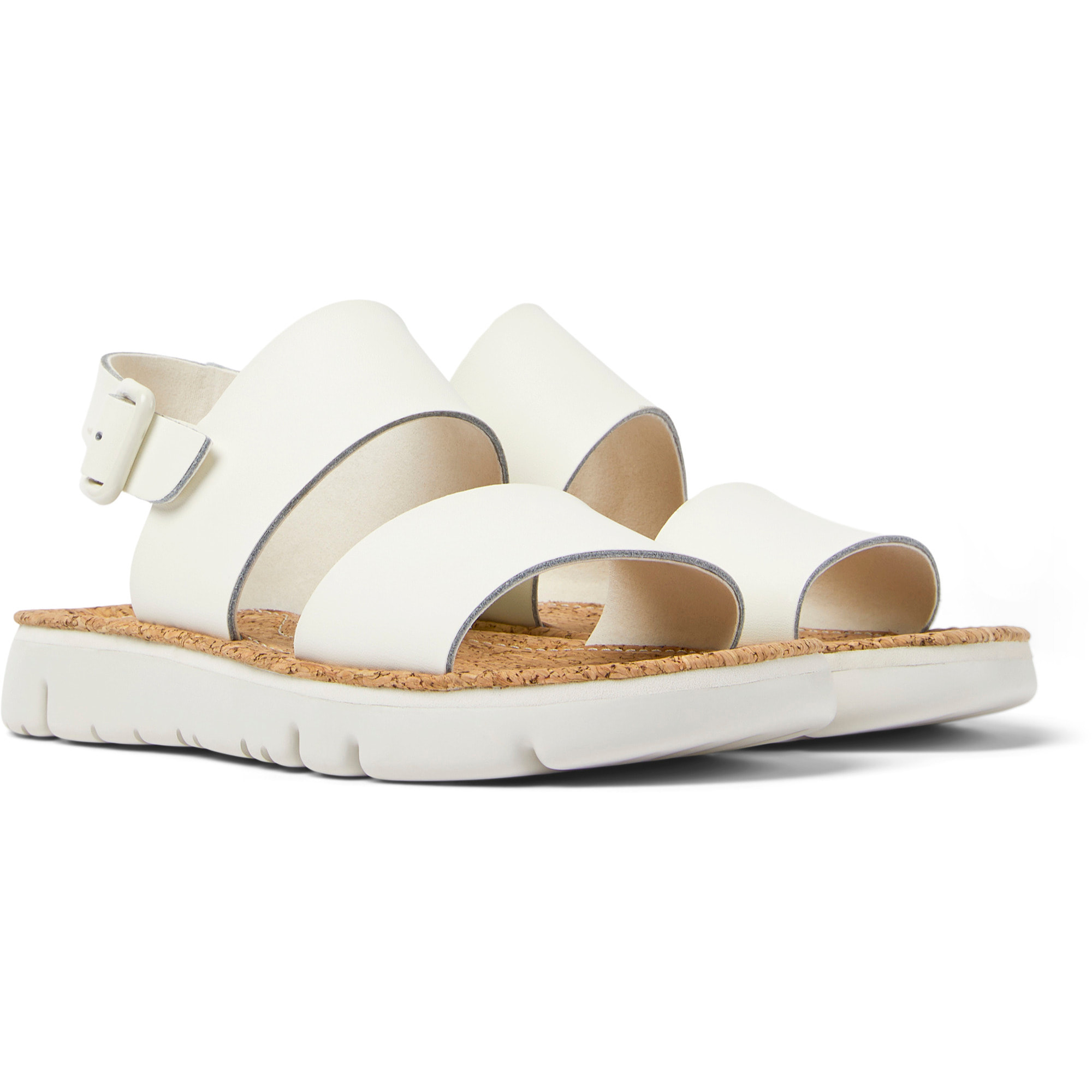 Sandalias - CAMPER Oruga - Blanco - Cuero