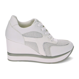Zapatillas plataforma blancas