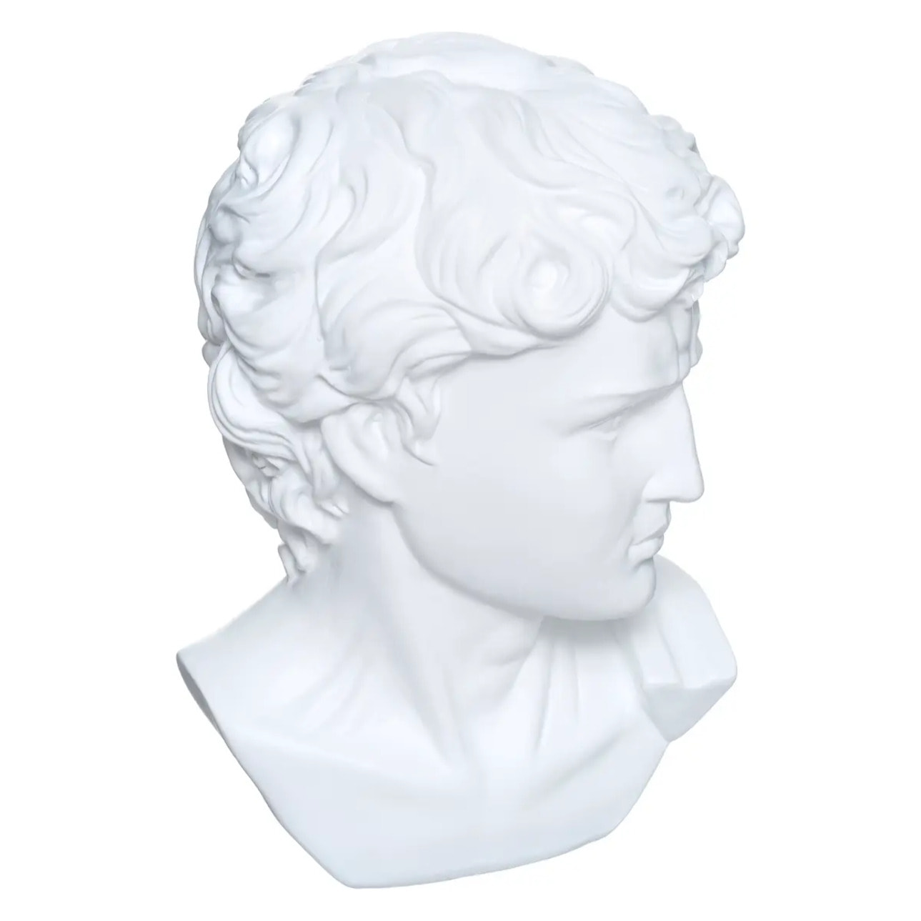 Statuette "David" - résine - blanc H26 cm