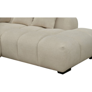 Canapé d'angle Monceau" - 3 places - Beige