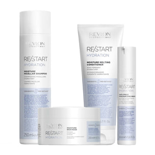 REVLON PROFESSIONAL Kit Restart Hydration Micellar Shampoo 250ml + Rich Mask 200ml + Conditioner 200ml + Anti Frizz 50ml