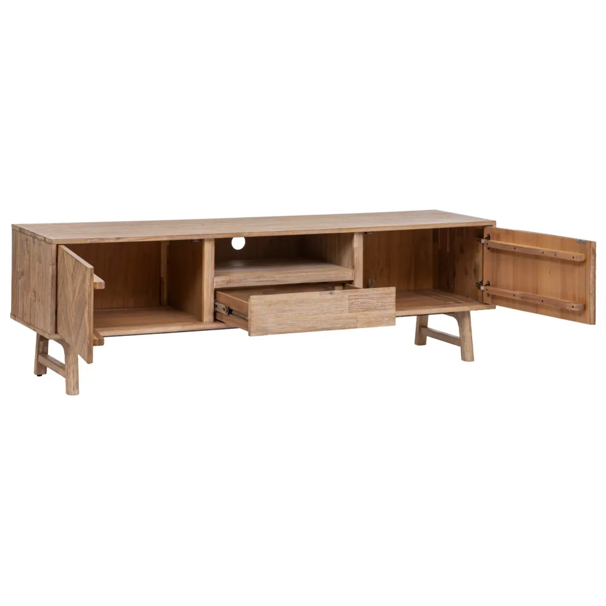 Meuble TV "Aeris" acacia 55x180cm