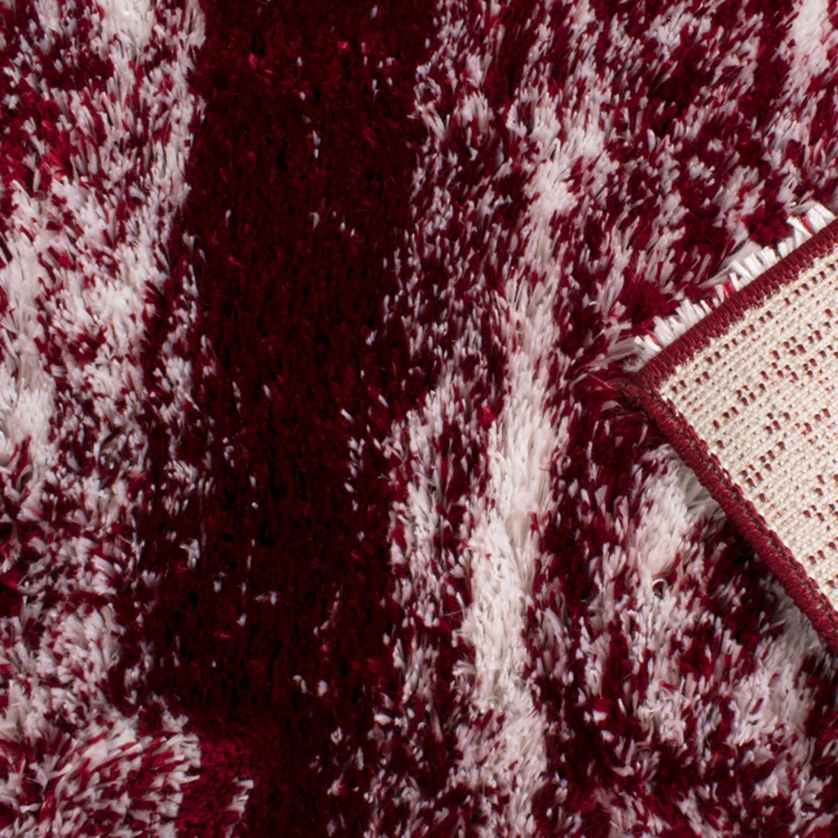 Tapis shaggy tissé motif faux uni HESO