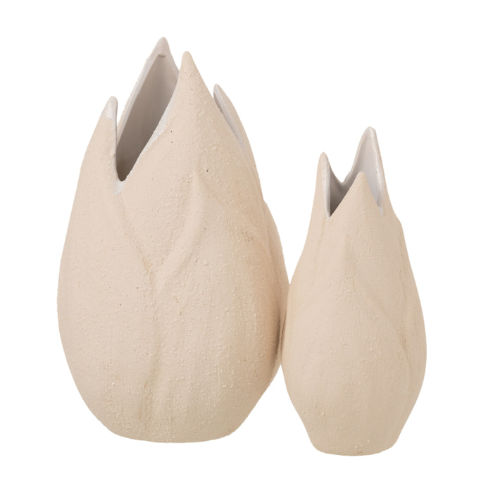 J-Line vase Sable - céramique - beige - large