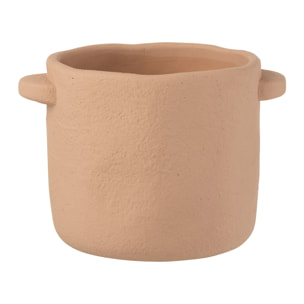 J-Line cache-pot Gustave - ciment - brun clair - large - Ø 20 cm