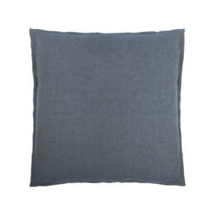 Lot de 2 taies d'oreiller en coton chambray gris 63x63cm - FRIOUL