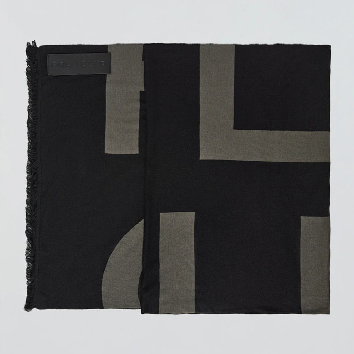 Bufanda bicolor Sahar con logotipo Polo Club