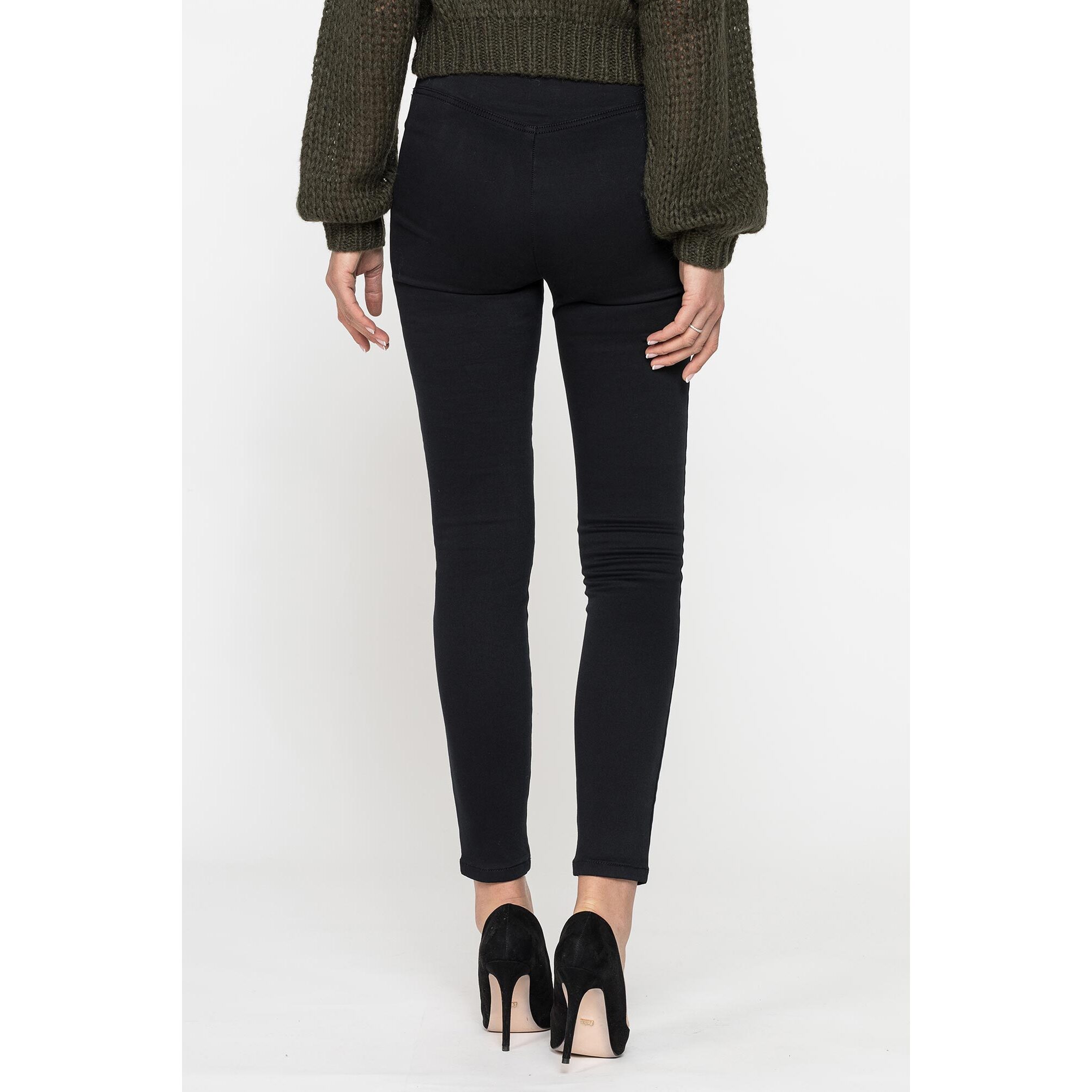 LEGG-JEANS EFFETTO PERFETTO IN GABARDINA SUPER STRETCH 10OZ