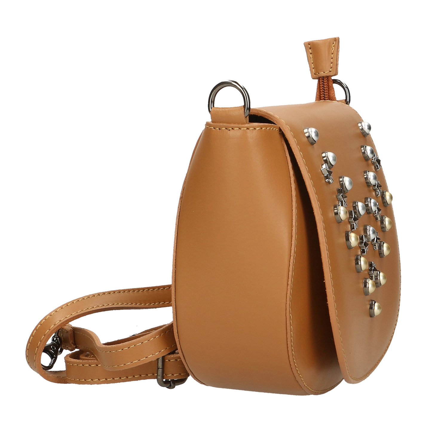 Borsa a tracolla da donna In Vera pelle Made in Italy 20x17x7 cm