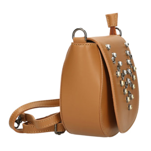 Borsa a tracolla da donna In Vera pelle Made in Italy 20x17x7 cm