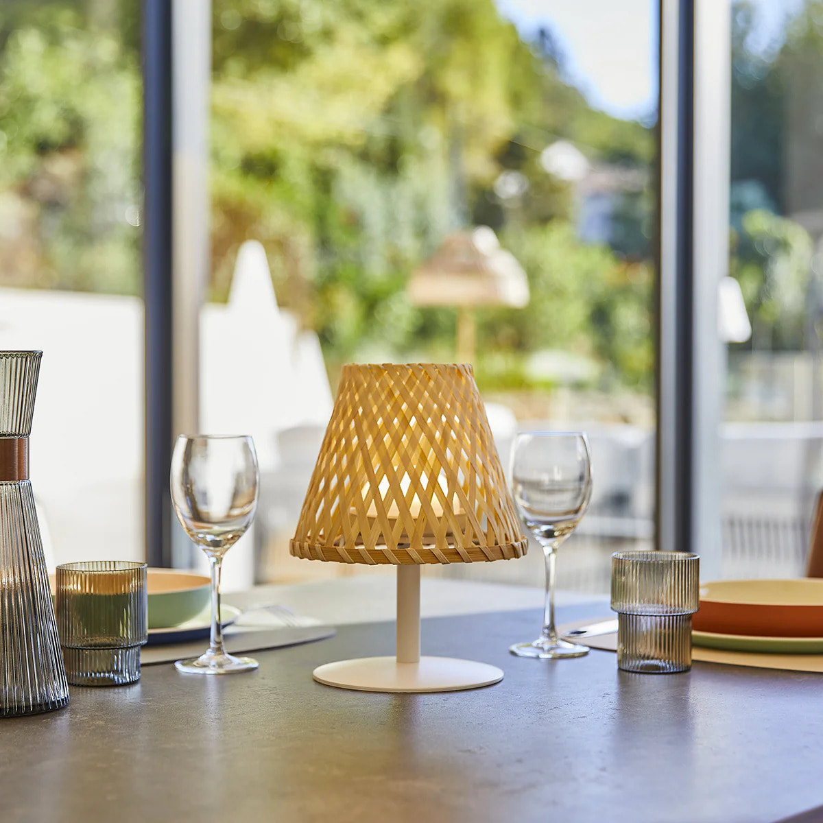 2 Lampe de table sans fil IBIZA H26CM