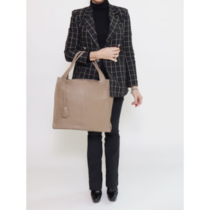 Borsa a spalla da donna - Modello Aelia - Vera pelle - 40.0 x 36.0 x 12.0 cm