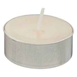 18 Bougies chauffe-plats "Hugo" H1,5cm blanc ivoire