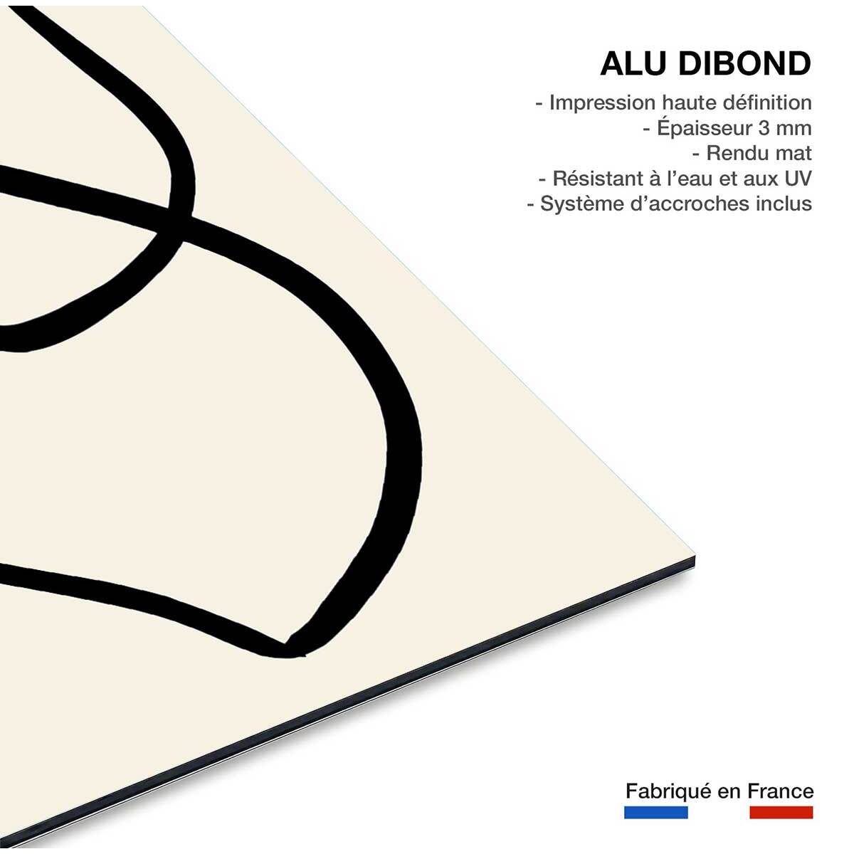 Tableau line art bold II Tableau alu Dibond