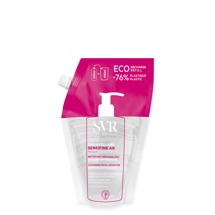 Sensifine AR - Recharge Eau Micellaire - Apaisant & Anti-Rougeurs 400 ml