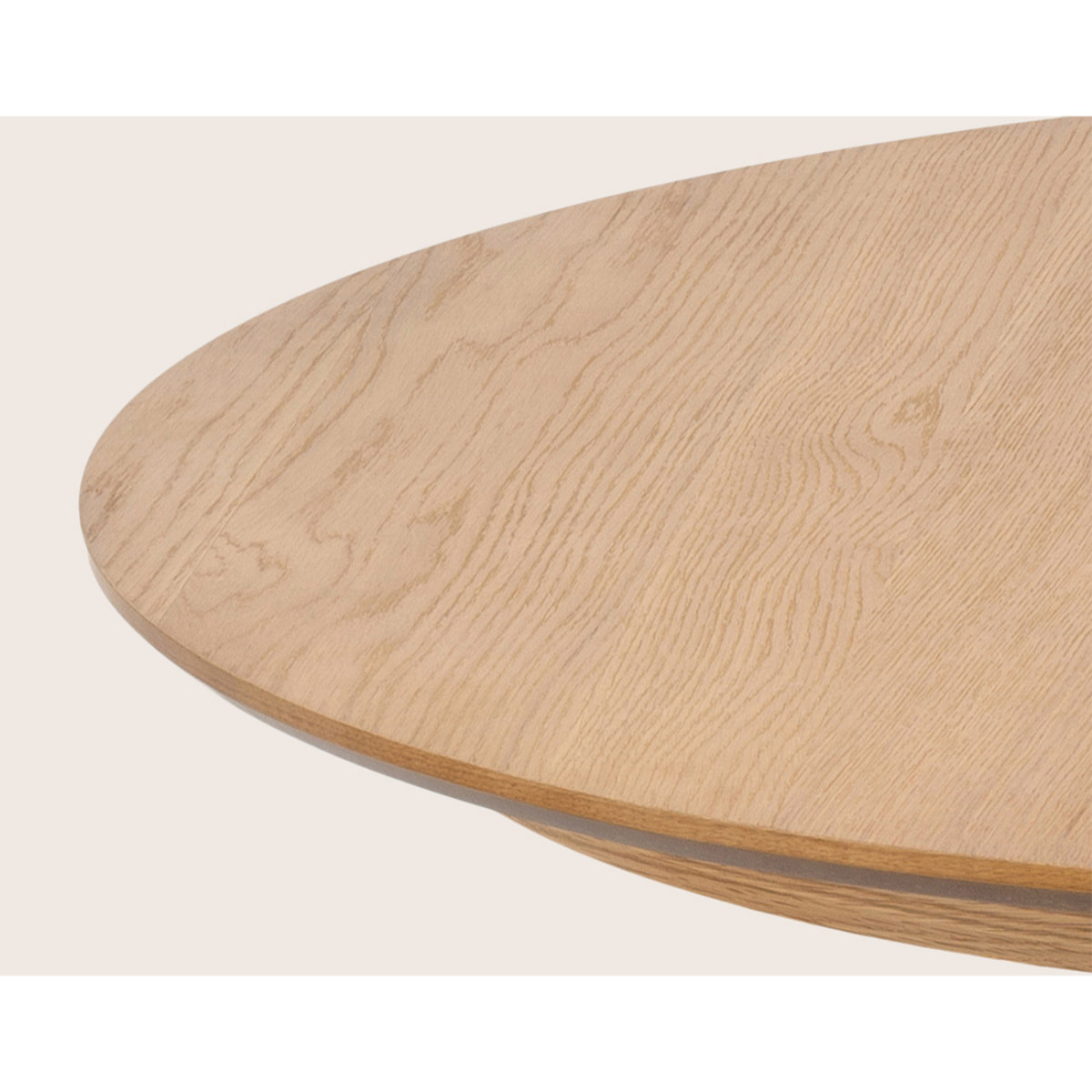 Freya - table à manger ronde extensible - effet bois - 4 à 8 personnes - Bois