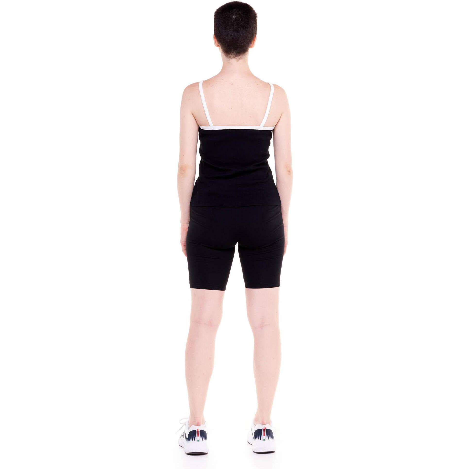 Camiseta de tirantes de mujer en blanco y negro.