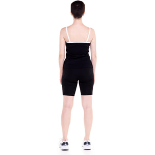 Camiseta de tirantes de mujer en blanco y negro.