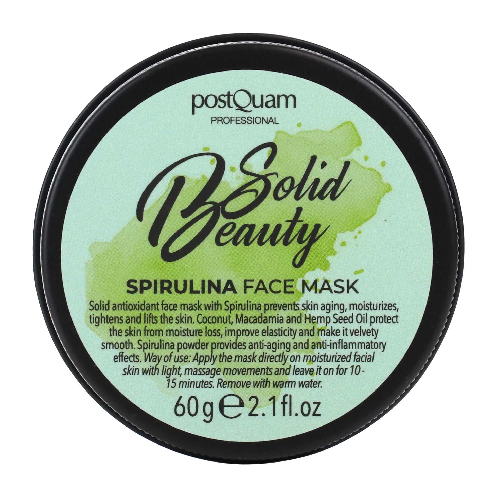 Mascarilla facial sólida de espirulina - 60 g