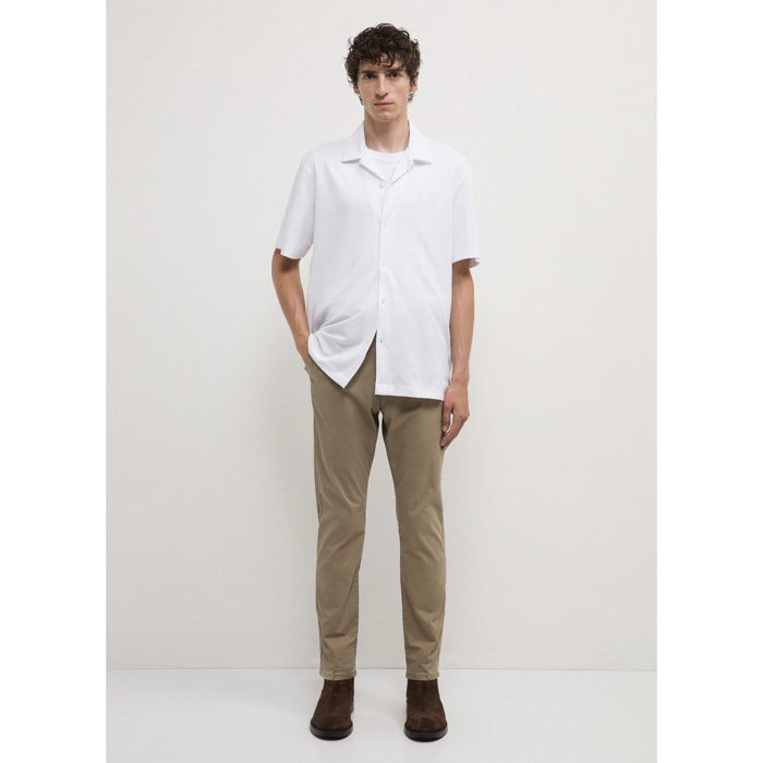Camicia cotone piquet