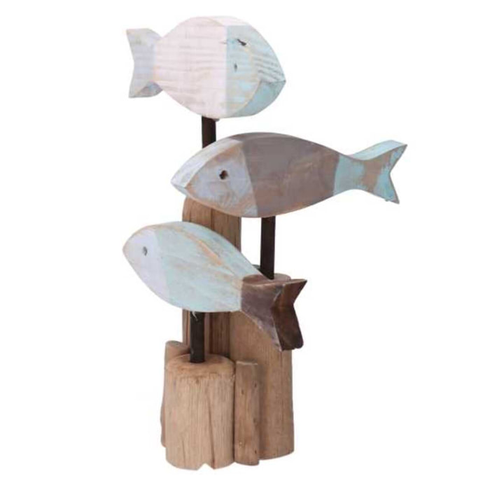 Pesce in legno cm22x8h25