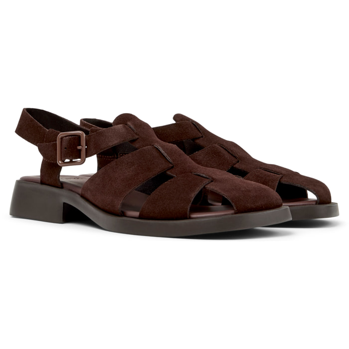 Sandalias - CAMPER Dana - Marron - Cuero de gamuza