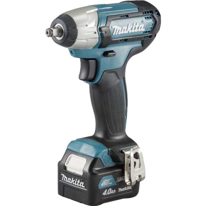 Boulonneuse à chocs 12V XGT 140 Nm - MAKITA - 2 batteries 12V 4.0Ah - chargeur - MakPac- TW140DSMJ