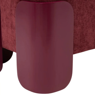 Pouf Mizar rectangulaire 36x38cm rouge