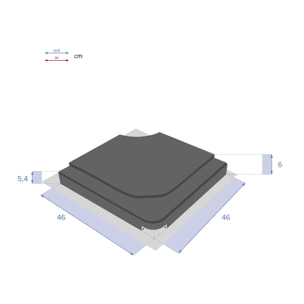 Dalle pour parasol Stacio Ardoise