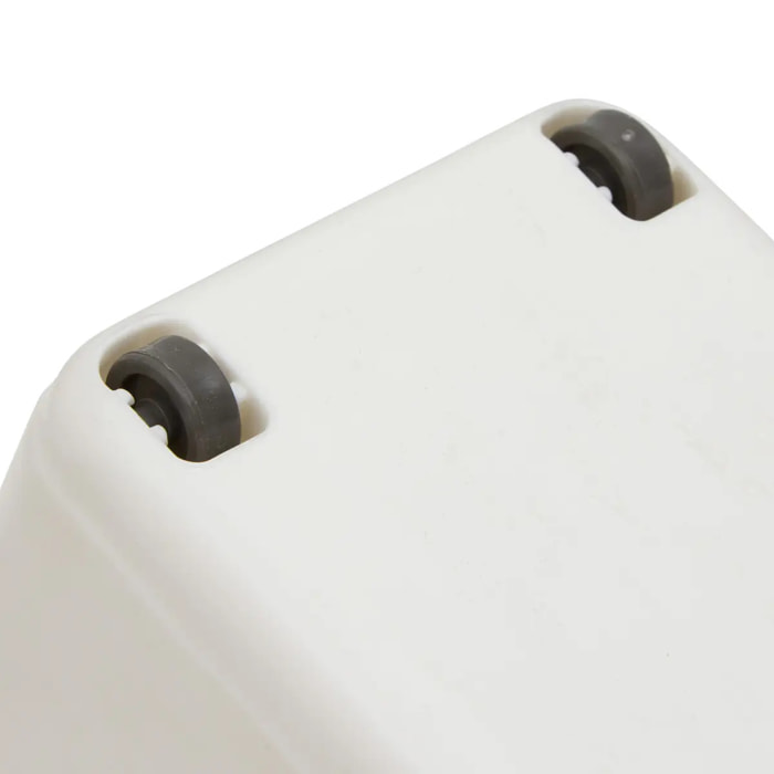Organiseur sous-évier rectangulaire Essentiels petit format blanc
