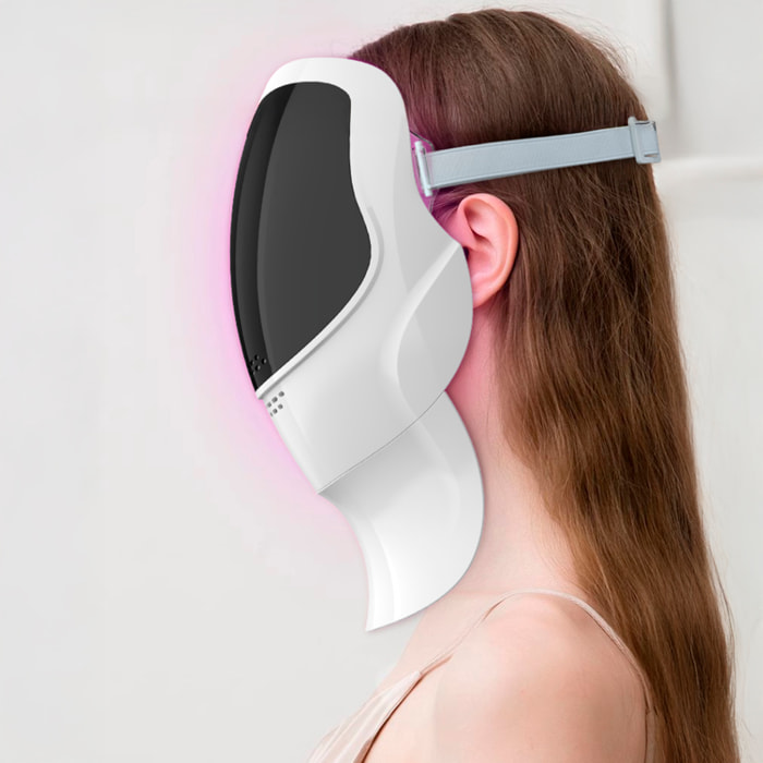 Máscara facial de tratamiento de luz LED con 7 colores. Cara y cuello.