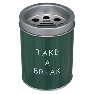 Cendrier "Messages" métal D7,5cm