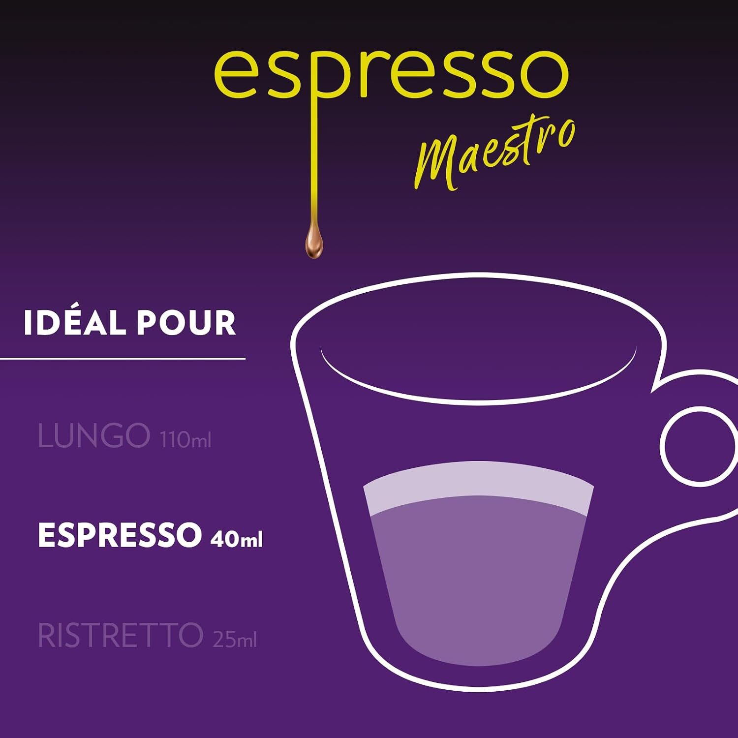 Café Intenso x10.  Capsules compatibles Nespresso en aluminium