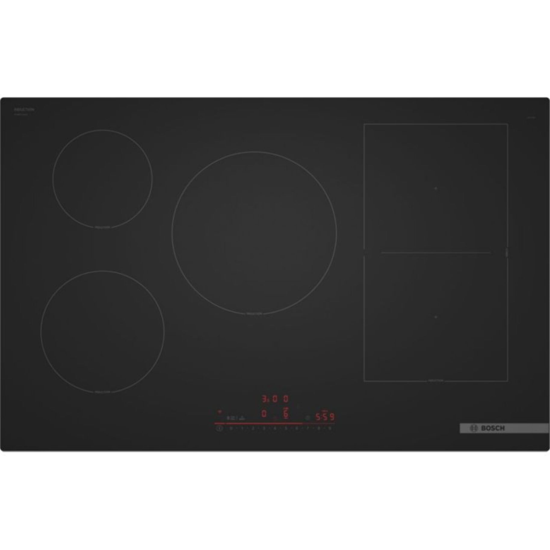 Plaque induction BOSCH PVW81CHB1E série 6, finition carbone mate