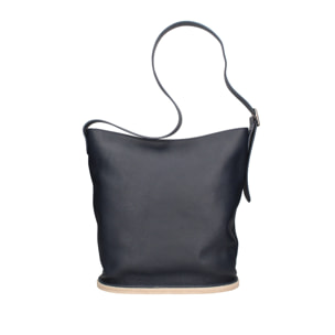 Borsa a spalla da donna Made in Italy - Modello Zelia Plus - 100% pelle - 29.0 x 32.0 x 17.5 cm