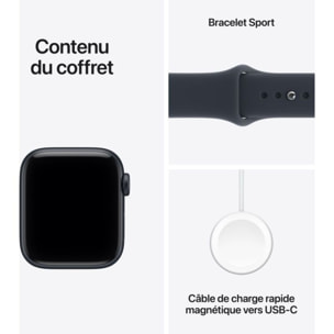 Montre connectée APPLE WATCH SE 3 40mm Minuit / Bleu S/M