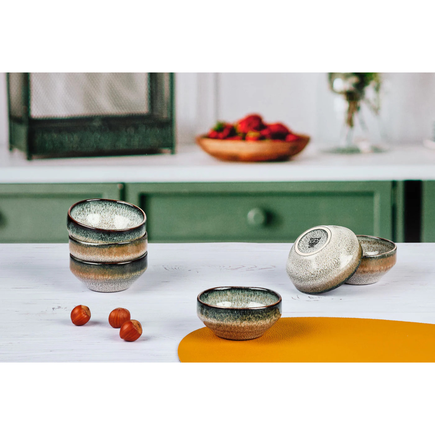 Bol GENESIS Ø8cm - 6 pièces - Terre